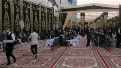 الاستعدادات النهائية وتجهيز سرادق عزاء الحاج محمود العربي