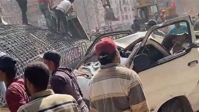 إصابة شخصين سقطا من أعلى سقالة حديدية بشبرا الخيمة