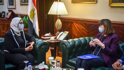 وزيرة الصحة تستقبل المنسق المقيم للأمم المتحدة بمصر لبحث سبل التعاون في القطاع الصحي