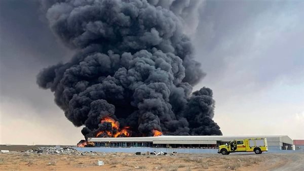 حريق بـ الامارات