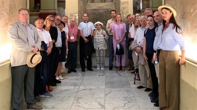 المتحف المصري بالتحرير يستقبل وفد المعهد المتحد للعلوم النووية بروسيا