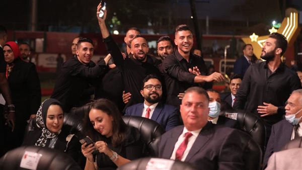 لاعبو الأهلي من الاحتفالية