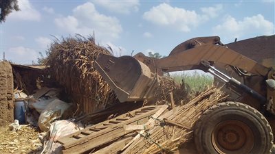 إزالة 188 حالة تعدٍ على الأراضي الزراعية بالمنوفية