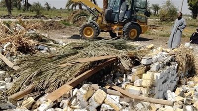 إزالة حالتي تعدٍ على الأراضي الزراعية ورفع 310 أطنان قمامة ومخلفات في حملة بالفيوم