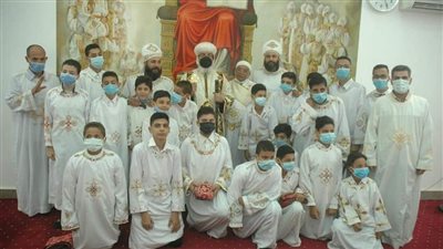 في عيد القديسة رفقة.. رسامة دياكون و23 إبصالتس بكنيستها في الصالحية الجديدة