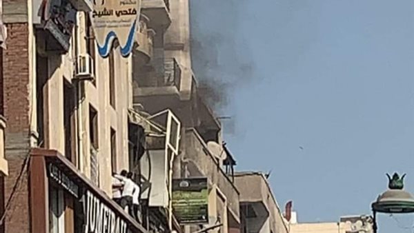 حريق داخل عيادة طبيب