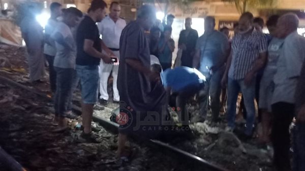 قطار يدهس سيدة مجهولة