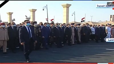 عدلي منصور يشارك في تشييع جثمان المشير طنطاوي