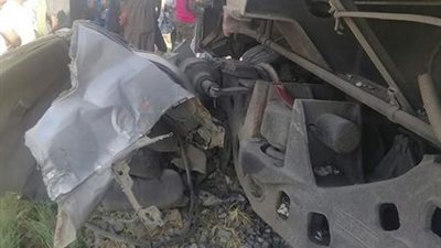مصرع طفل صدمه قطار بكفر الشيخ أثناء عبور شريط السكة الحديد بدراجة هوائية