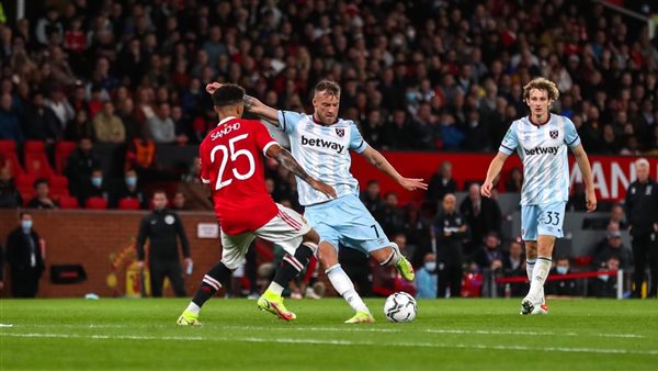 مباراة وست هام ومانشستر