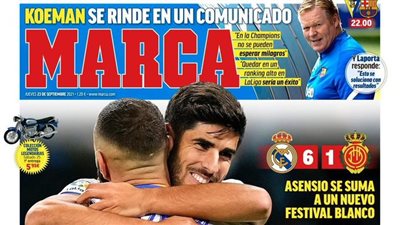 ثنائية حكيمي وصدمة سولشاير وصدارة ريال مدريد.. جولة في الصحف العالمية اليوم الخميس | صور