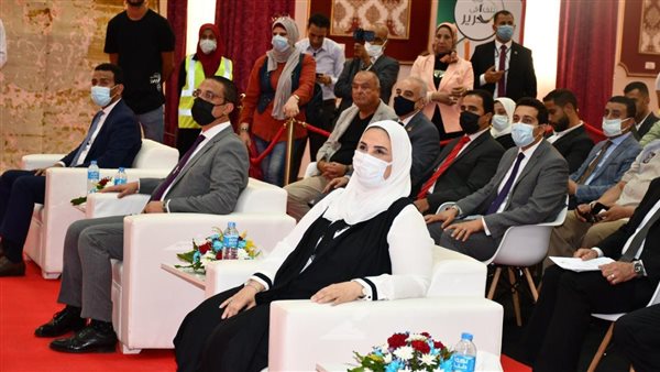 وزيرة التضامن خلال