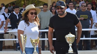 أحمد السقا يحضر مباراة تدريبية للفروسية 