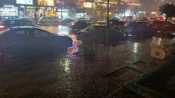 سقوط أمطار غزيرة