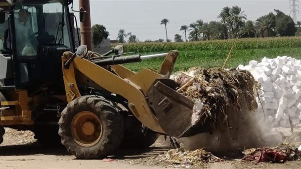 إزالة تعديات في الفيوم