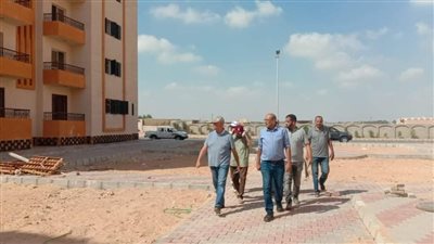 مسئولو جهاز العاشر من رمضان يتفقدون سير العمل بـ سكن لكل المصريين