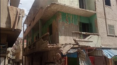 انهيار أجزاء من عقار في الإسكندرية دون حدوث إصابات