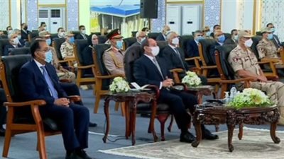 السيسي: اسمحولي أشكر ربنا سبحانه وتعالى على التوفيق الكبير