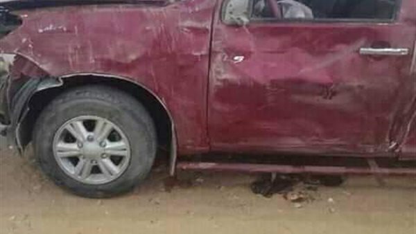 السيارة بعد انقلابها