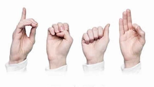 لغة الإشارة 