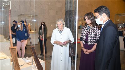 وزيرة الهجرة ونظيرتها الهولندية تزوران متحف الحضارة المصرية بالفسطاط