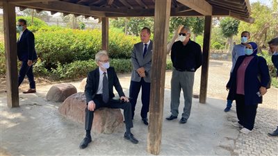 البركة بلا مياه.. سفير اليابان بالقاهرة: آمل في انتهاء صيانة الحديقة اليابانية بحلوان قريبا