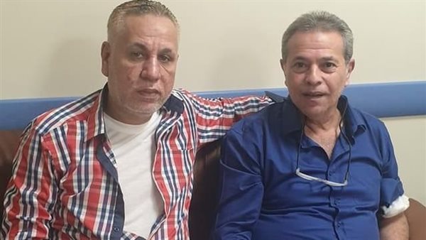 توفيق عكاشة أثناء