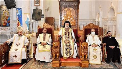 الأنبا باسيليوس يترأس الاحتفال المئوي للجيو ماريا بالإيبارشية