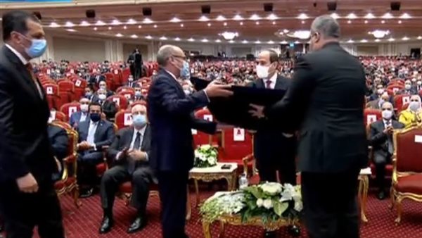 السيسي خلال الاحتفال