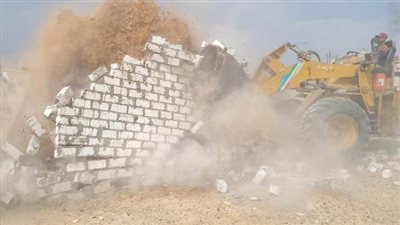 إزالة 109 تعديات على أملاك الدولة والزراعات بالشرقية