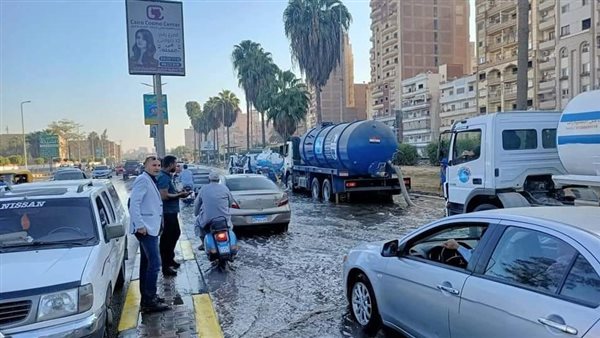 انفجار ماسورة مياه