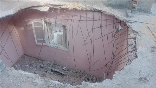 سقوط سقف عقار بمدينة