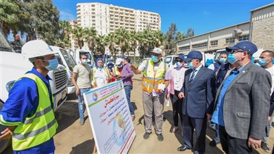 محافظ الإسكندرية يتفقد معدات شركة الصرف الصحي استعدادًا لـ استقبال موسم الشتاء