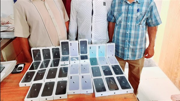 ضبط تهريب هواتف