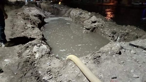 كسر بخط مياه _ أرشيفية