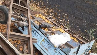 النيابة تعاين موقع اصطدام قطار بجرار زراعي بالدقهلية