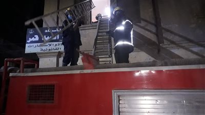 قوات الحماية المدنية تنقذ قطة عالقة في أحد العقارات بالغربية