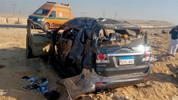 حادث إنقلاب سيارة