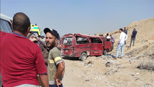 الميكروباص بعد الحادث