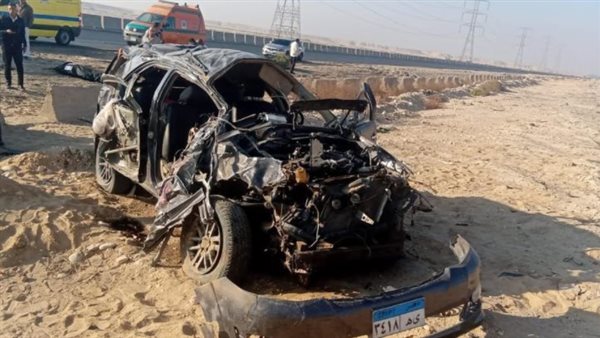 حادث انقلاب سيارة