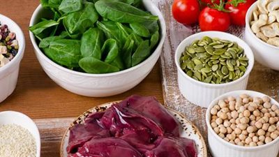  تعرفي علي أبرز الأطعمة الغنية بالحديد
