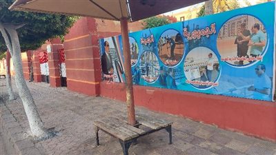 المشروعات القومية على جدران المدارس الحكومية ببورسعيد في استقبال الطلاب | صور 