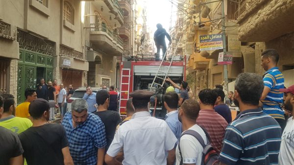 حريق بشقة بالهرم