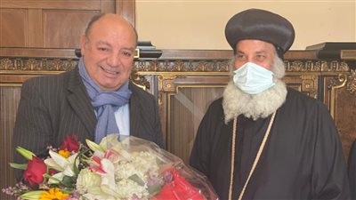تعرف على توديع الكنيسة القبطية بروما للسفير المصري بالفاتيكان