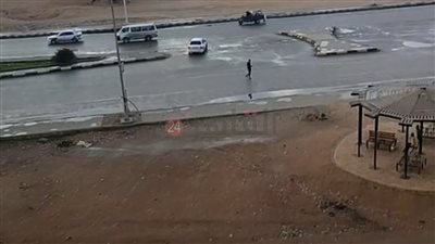 انفجار محول كهرباء بسبب الأمطار في العاشر من رمضان