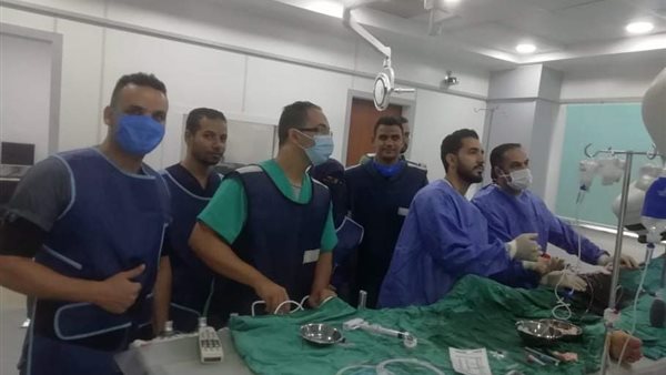 الفريق الطبي أثناء