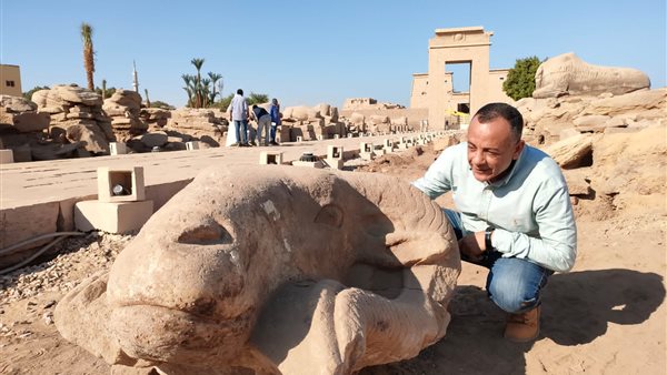 روؤس الكباش المكتشفة