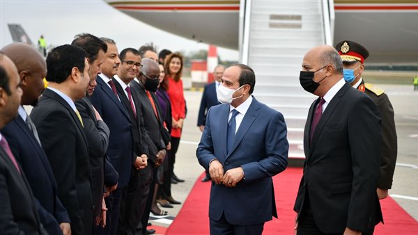 لحظة وصول الرئيس