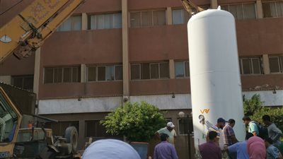 بتكلفة مليون ونصف المليون.. صحة الدقهلية تتسلم تانك أكسجين جديدًا