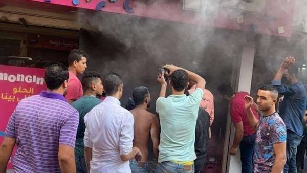 حريق محل مونجينى